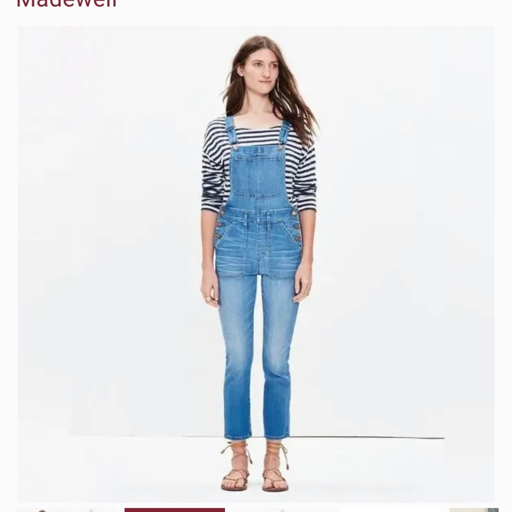 Madewell Denim Blue Overalls Jumpsuit